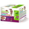 Natural Trainer Sterilised con Tacchino e Merluzzo 12x85g - Gatti Adulti Sterilizzati