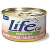 Life Cat Natural Salmone e Pollo 85g - Cibo Umido per Gatti