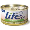 Life Cat Natural Filetti di Pollo con Aragosta 85g - Cibo Umido per Gatti