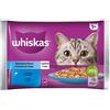 WHISKAS 4x85g Whiskas Selezione Pesce in Gelatina