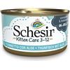 Schesir Kitten Care Tonnetto con Aloe 85g - Cibo Umido per Gatti