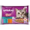 WHISKAS 4x85g Whiskas Duo Mari e Monti in Gelatina
