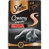 Sheba Creamy Snacks con Manzo 4x12g - Snack per Gatti