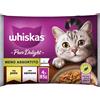 WHISKAS 4x85g Whiskas Pure Delight Menù Assortito in Gelatina