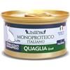 Unipro Unicamente Quaglia 85gr Monoproteico Lattina