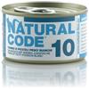 Natural Code 10 Tonno e Piccoli Pesci Bianchi 85g Umido per Gatti