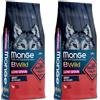 MONGE 2x12kg Monge BWild Low Grain Adult Cervo - Crocchette per Cani