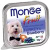 Monge Fruit Paté con Bocconcini con Tacchino e Mirtilli 100g - Cibo Umido per Cani