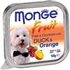 Monge Fruit Paté con Bocconcini con Anatra e Arancia 100g - Cibo Umido per Cani
