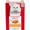 PURINA Gourmet Mon Petit Anatra Pollo e Tacchino 6x50g