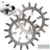 Bengs Modellbau Picchetti per Mammotion Luba 1/2/2X - Acciaio Inox - Sbavato - 12 viti in acciaio inox - Miglioramento della trazione per robot tosaerba - Robot tosaerba - 66 mm Bolt Circle - per ruote posteriori
