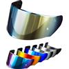 PSLER Visiera per Casco per LS2 Outer FF320 Rapid FF353 Assault FF328 Stream FF800,Visiera Colorata Accessori per Casco da Moto Ricambio(Marrone Intenso Oro)