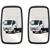 Generisch 2 x specchi retrovisori esterni universali 37,2 cm x 18,4 cm per furgoni, camion, auto, trattore, escavatore, utilizzabili a sinistra o a destra