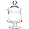 COSE DA CASA Potiche in vetro con coperchio H23xD13 cm Patisserie mini alzata porta dolci biscotti caramelle barattolo pasabashe arredo bar ristorante banco