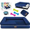 Lovpet® Letto Ortopedico per Cani, Cuscino per Cani, Cesto Relax, Inclusi Ciotola + 3X ossi da Masticare, Divano per Cani di Piccola, Media e Grande Taglia, Rivestimento Rimovibile e Lavabile