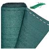 Relaxdays Rete di Recinzione per Recinti e Ringhiere, Tessuto HDPE, Protezione Raggi UV, Resistente, 1,8 x 6 m, Verde