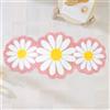 Homantic Tappeto da bagno rosa margherita carino fiore tappeto da bagno floreale antiscivolo tappetino da bagno assorbente in microfibra tappeto lungo da bagno decorazione rosa per camera da letto vasca da
