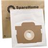 SpareHome 10 Sacchetti ad alte prestazioni + 2 Microfiltri tagliabili, per aspirapolvere Rowenta e Moulinex: Artec 2, Compact Power, Manea, Silence Force, Spaceo, X-trem