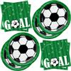 BFB Set di Piatti e Tovaglioli di carta di Calcio 40 pezzi Piatti e Tovaglioli da festa usa e getta