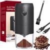 Qintora Macinacaffè Elettrico Portatile,Ricaricabile Tramite USB Coffee Grinder Rugosità Regolabile Capacità,Coffee Grinder con Macina Conica,Una Inizio Chiave Macinino Caffè per Casa,Ufficio