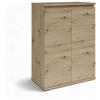 Stella Trading Brest - Comò in stile rovere Artisan, credenza moderna con ampio spazio di archiviazione, 60 x 84 x 35 cm (larghezza x altezza x profondità)