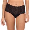 Chantelle Slip da Donna a Vita Alta con Pizzo, Nero, Taglia Unica