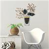 Wallity Hanah Home Accessorio decorativo da parete in metallo, fatto a mano, 47 x 55 cm, 100% metallo (1,5 mm), design unico dipinto a mano, perfetto per gli amanti della decorazione domestica e dell'arte