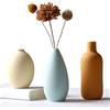 Abbittar, Set di 3 vasi in ceramica, minimalisti, per casa colonica rustica e moderna, soggiorno, mensola, tavolo, libreria, mensola del camino e decorazione per ingresso, multicolore