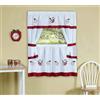 Achim Home Furnishings Gala Embellished Cottage Set con Ripiani di Coppia, 58 da 91,4 cm Rosso