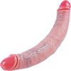 Umania Dildo gigante doppio di 31 * 4,2 cm, dildo lungo e spesso in silicone, pene doppio realistico con vene e glande rosso, stimolatore del punto G per adulti, ideale per coppie lesbiche