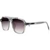 Dandy Boutique Toni Steel Charm montatura grigia vetro grigio occhiali da sole con sfumatura, montatura TR90 trasparente, protezione UV400, lenti graduate