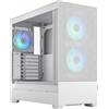 FRACTAL Case Fractal Pop Air - Mid-Tower ATX, pannello laterale in vetro temperato, 3 ventole 120mm A-RGB incluse - Bianco