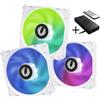 BitFenix Ventola per case BitFenix Spectre SE ARGB Kit White (3x120mm Fan + Telecomando)
