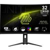 MSI Monitor MSI MAG 321CUP - 31.5″, 3840×2160 (UHD), 16:9 VA Curve 1500R, 1ms(MPRT), 160Hz, Adaptive-Sync
