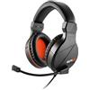 Sharkoon Cuffie Gaming Sharkoon RUSH ER3 - cablate, driver audio da 40mm, ultraleggere, colore Nero/Rosso