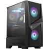 MSI Case MSI MAG FORGE 100R - Mid-Tower ATX, Pannello in vetro temperato, 2x120mm Ventole ARGB incluse