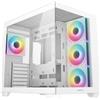 DEEPCOOL Case DeepCool CG530 WH 4F - Mid Tower ATX, Design avanzato a doppia camera e doppio vetro temperato, 4 Ventole ...