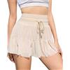 CheChury Gonna da Tennis da Donna Gonna Tulle Gonna Sportiva con Tasche Gonna da Golf a Pieghe Vita Alta Atletica Skort Donna 2 in 1 Sportivi Gonna da Corsa con Pantaloncino per Ciclismo Escursionismo