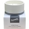 Essentia NATURE ESSENTIA CitroBella, Candela profumata alla Citronella, Cera di Soia Vegetale, Vaso Ceramica, Olio Essenziale Bio di Citronella di Java, Stoppino Cotone, Antizanzare, Durata 60 h (Antracite, 265 g)