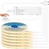 HOTUT Striscia LED COB 6 M, 5V USB Flessibile Striscia di Luce LED, Bianco Caldo 3000K 320 LEDs/m CRI85>85 Dimmerabili Strisce Luci per Retroilluminazione TV, Cucina, Camera da Letto, Fai da Te