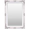 Select Mirrors Seleziona specchi Specchiera vintage Rennes | shabby chic, barocco, antico | Specchio in vetro argentato con struttura in legno massello | Argento antico, 50 x 70 cm