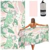 Ainiv Telo Mare Microfibradi 80x160cm, Telo Piscina Doppio Lato Antisabbia con Borsa, Telo Palestra Leggero e ad Asciugatura Rapida, per Piscina, Campeggio, Picnic, Yoga, Palestra, Sport, Fiori