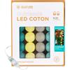 GuirLED - Guirlanda luminoso a LED per batuffoli di cotone USB - Luce notturna per bambini 2h - Alimentatore doppio USB 2A incluso - 3 intensità - 16 sfere 1,6m - Scandinavo
