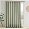 CUTEWIND Tenda Lino Verde Salvia per Interni Camera da Letto Moderna 1 Pezzo Ultra-Largo 300x240 CM Tenda con Anelli Soggiorno Salotto Eleganti Tende Semitrasparente per Casa Cameretta Finestra