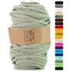 Netuno 1x corda macramè colorata verde oliva 9 mm 50 m corda in cotone anima in poliestere filo spago uncinetto ferri da maglia decorazioni cordoncino colorato cavo
