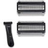 YAZIYIR Lame di ricambio compatibili con il MANSCAPED The Lawn Mower 5.0 Ultra Trimmer (2 pacchettos)