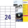 Avery Zweckform Avery Italia L4718-20 Etichette in Poliestere, 70 x 37 mm