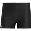 adidas Uomo Solid Swim Boxers, Black / White, 32