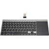 ciciglow Tastiera Wireless, Tastiera Wireless 2in1 2.4G con Touchpad e Ricevitore USB, Tastiere Cordless per Notebook, Computer, TV Box