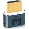 Wowfast HDMI Dummy Plug, HDMI Dongle Virtual Monitor Display Emulatore 4k@60Hz per Windows Mac OSX Linux (con luce di visualizzazione)